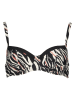 s.Oliver Bikinitop "Zebra" zwart/crème