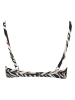 s.Oliver Bikini-Oberteil "Zebra" in Schwarz/ Creme
