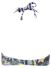 Venice Beach Bikinitop "Summer" donkerblauw/geel