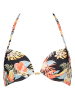 s.Oliver Biustonosz bikini "Marika" w kolorze czarno-pomarańczowym