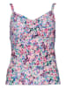 s.Oliver Koszulka tankini "Scatter" w kolorze jasnoróżowo-niebieskim