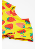 Frugi Sukienka "Spring Skater" w kolorze żółto-czerwonym