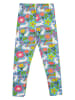Frugi Legginsy "Libby" w kolorze błękitno-białym