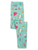 Frugi Leggings "Libby" in Mint/ Weiß/ Rot