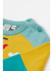 Frugi Sweter "Elwood" w kolorze turkusowo-niebiesko-żółtym