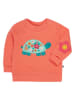 Frugi Pullover "Easy One" in Türkis/ Orange