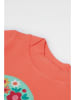 Frugi Pullover "Easy One" in Türkis/ Orange
