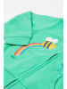 Frugi Sweatvest "Carbis" turquoise/roze