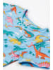 Frugi Sukienka "Sunshine Skater" w kolorze błękitno-pomarańczowym