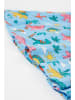 Frugi Sukienka "Sunshine Skater" w kolorze błękitno-pomarańczowym