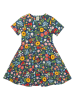 Frugi Kleid "Sunshine Skater" in Dunkelblau/ Grün