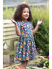 Frugi Kleid "Sunshine Skater" in Dunkelblau/ Grün