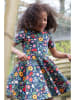 Frugi Kleid "Sunshine Skater" in Dunkelblau/ Grün