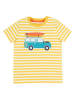 Frugi Shirt "Sid" in Gelb/ Weiß/ Hellblau
