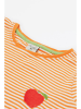 Frugi Koszulka "Camille" w kolorze pomarańczowo-białym