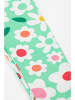 Frugi Legginsy "Leona" w kolorze miętowo-białym