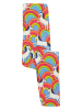 Frugi Legginsy "Leona" w kolorze pomarańczowo-błękitno-białym
