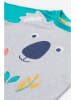 Frugi Shirt "Happy Raglan" in Türkis/ Grau