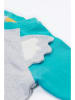 Frugi Shirt "Happy Raglan" in Türkis/ Grau