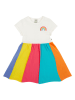 Frugi Kleid "Rainbow" in Weiß/ Bunt