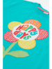 Frugi Koszulka "Mabe Relaxed" w kolorze turkusowo-żółto-czerwonym