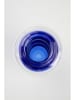 Jotex Vaas "Tilo" transparant/blauw - (H)15 x Ø 8 cm