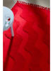 Jotex Baumwoll-Teppich "Waving" in Rot