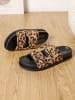 Sixth Sens Pantoletten in Beige/ Braun