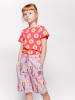 Småfolk Shirt "Äpfel" in Pink/ Gelb