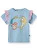 Småfolk Shirt " Meerjungfrau und Delfin" lichtblauw/meerkleurig