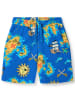 Småfolk Shorts "Seeräuberkarte" in Blau/ Gelb
