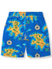 Småfolk Shorts "Seeräuberkarte" in Blau/ Gelb