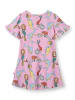Småfolk Kleid "Meerjungfrauen und Delfine" in Rosa/ Bunt