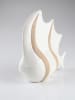 AM Design Deco figuur "Vis" wit/lichtbruin - (B)20 x (H)22 cm