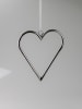 AM Design Deco hanger "Hart" zilverkleurig - (B)22 x (H)25 cm