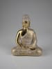 AM Design Dekofigur "Buddha" in Gold/ Weiß - (B)18 x (H)24 cm