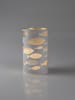 AM Design LED-Windlicht "Fische" in Weiß - (H)15 x Ø 8 cm