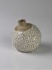 AM Design Vase in Beige/ Weiß - (H)11 x Ø 10 cm