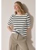 Cecil Shirt in Creme/ Dunkelblau