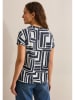 Cecil Shirt in Weiß/ Dunkelblau