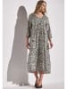 Street One Kleid in Beige/ Schwarz