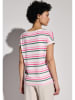 Street One Shirt in Weiß/ Pink/ Grün