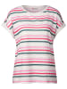 Street One Shirt in Weiß/ Pink/ Grün
