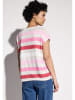 Street One Shirt in Weiß/ Rot/ Pink