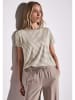 Street One Shirt in Beige/ Weiß