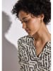 Street One Bluse in Beige/ Schwarz