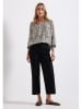 Street One Bluse in Beige/ Schwarz