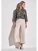 Street One Bluse in Schwarz/ Beige