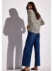 Street One Bluse in Beige/ Schwarz