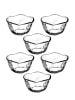 Violeta Home 6er-Set: Servierschalen in Transparent - (H)5 x  Ø 9 cm
